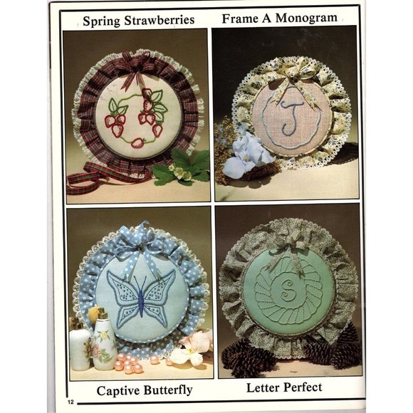 Plaid Russian Knot Embroidery Full Size Patterns 14 Designs 1984 - Picture 5 of 7